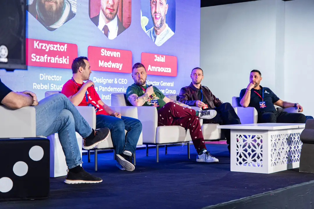 Designers and publishers on the Main Stage at tabletop.me